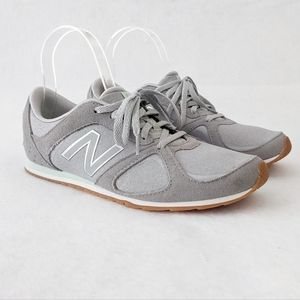 New Balance 555 WL555WG Gray Teal Casual Shoes Sneakers Flip Duo Womens Sz 9.5